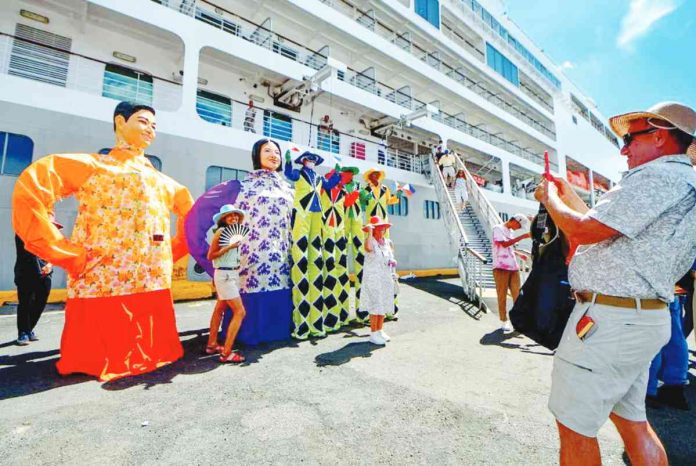 reduce hiring fees as they arrive at the Eva Macapagal Super Terminal in Manila on Feb. 15, 2023. MARK DEMAYO/ABS-CBN NEWS PHOTO