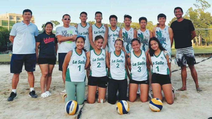 sports USLS Members and coaching staff of the University of St. La Salle beach volleyball teams. CONTRIBUTED PHOTO