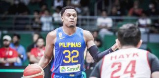 Justin Brownlee is impressive in his Gilas Pilipinas debut with 17 points. FIBA PHOTO