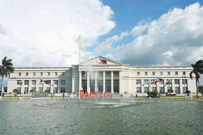 trapped This is the Bacolod City Government Center, or the city hall. It is located along the Circumferential Road, Baranga Villamonte. BACOLOD CITY TOURISM OFFICE
