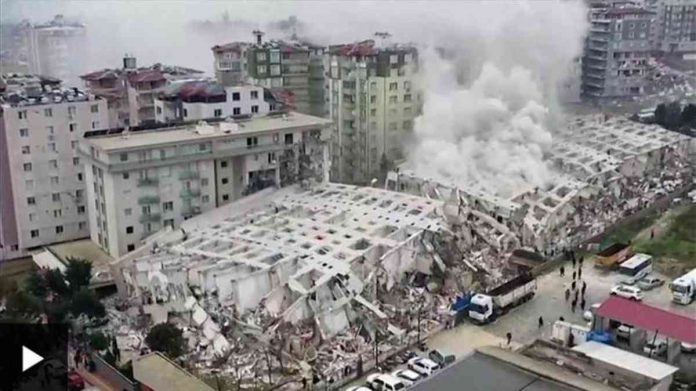 turkey Drone footage shows the earthquake aftermath in Turkey.