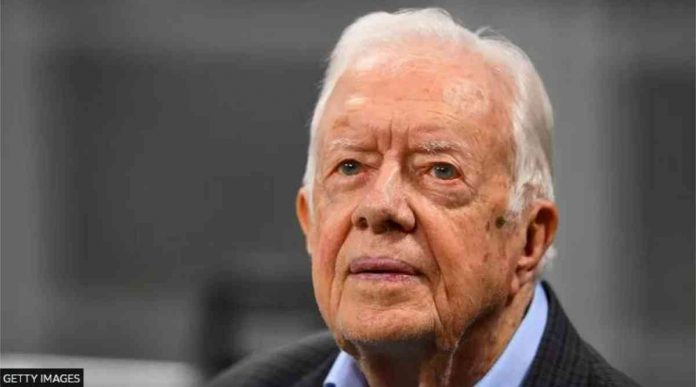 world US US Presdent Jimmy Carter he served one term in office from 1977-81. BBC