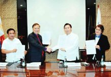 PhilHealth, DICT sign pact to further boost health insurance services (From left) Department of Information and Communication Technology (DICT) undersecretary David L. Almirol Jr., DICT secretary Ivan E. John Uy, Philippine Health Insurance Corporation (PhilHealth) president and CEO Emmanuel R. Ledesma Jr., and PhilHealth senior vice president and chief information officer Jovita V. Aragona