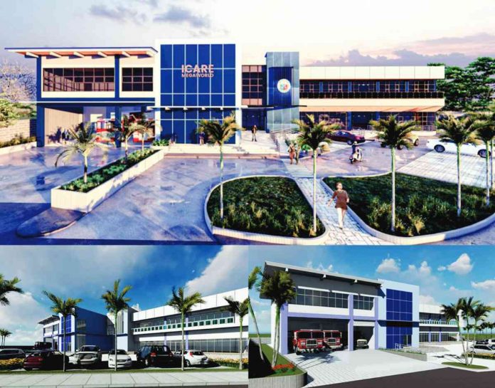 banner pic 1 MEGA PARTNERSHIP. The Iloilo City Government partners with Megaworld Corporation for another Iloilo City Action and Response (ICARE) Center. Photo shows the perspective of the two-storey Iloilo Business Park ICARE Center at the Iloilo Business Park in Mandurriao district.