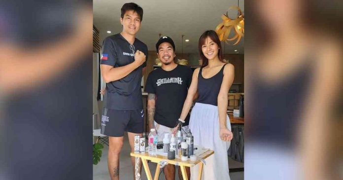 bianca Bianca Gonzalez and husband JC Intal recently got inked. Their tattoos were done by artist Topek Gungab (center).