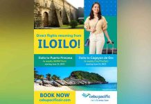 Cebu Pacific to Resume Iloilo Routes to Puerto Princesa, Cagayan De Oro