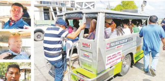 Traditional jeepney drivers Carlito Silva, Ogie Ramos and Allan Jamili are not in favor of reducing the minimum fare by P3. The Department of Transportation recommended these fare discounts: P9 from the current P12 for traditional jeepneys and P11 from P14 for modern jeepneys. AJ PALCULLO/PN