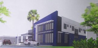 Photo shows the perspective plan of the disaster resilience operations hub to be constructed in the towns of Banate, Carles, Carles, Estancia, and Miag-ao in Iloilo. JERRY BIONAT PHOTO