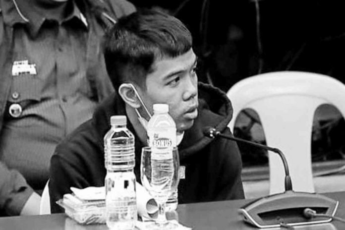 nation frat Daniel Perry, a 23-year-old Adamson student who admitted to being the “master initiator” at the Feb. 18 hazing. PHOTO FROM THE SENATE PUBLIC RELATIONS AND INFORMATION BUREAU