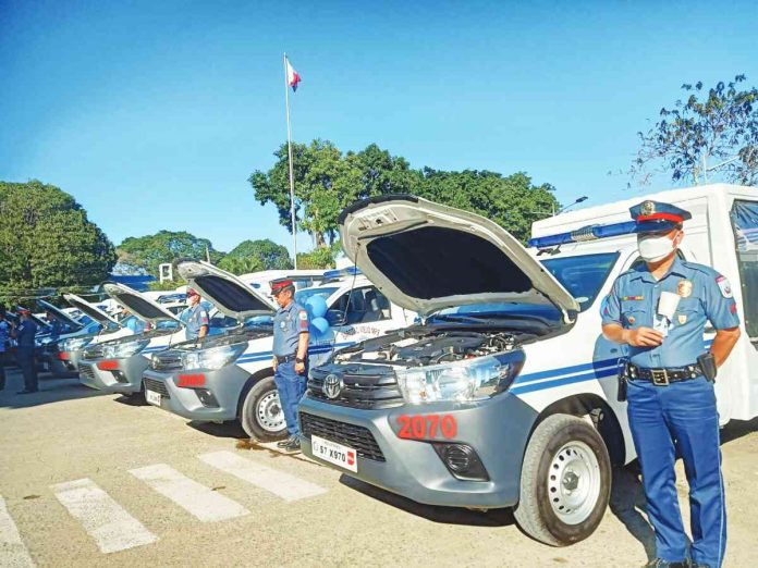 patrol cars Ten police stations from Iloilo, Aklan and Capiz provinces receive new patrol cars on Friday, March 10.