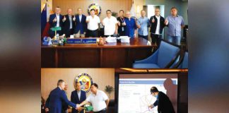 SUSTAINABLE AND SMART TRANSPORT. Mayor Jerry Treñas welcomes representatives of First Balfour Inc. led by vice president Antonio S. Payumo. The company’s proposed e-vehicle bus rapid transit is seen to boost Iloilo City’s goal to become one of the Top 5 most livable highly-urbanized cities in the Philippines by 2028.