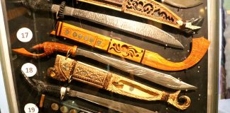 Uniquely handcrafted “Talibongs”, or Aklanon fighting swords, are on display at the 8th Talibong Festival exhibit. It is one of the many activities in line with Aklan’s 67th anniversary celebration. AKLAN INFORMATION AND MEDIA AFFAIRS DIVISION