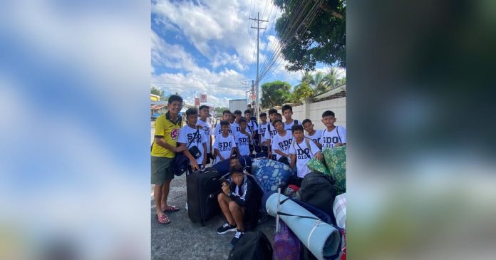 Iloilo budget_superimposed Iloilo province’s delegates for football boys elementary traveled to Aklan on Sunday, April 23, for the Western Visayas Regional Athletic Association Meet from April 26 to 30. CONTRIBUTED PHOTO