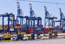 Container vans stacked together are seen inside the Philippine Ports Authority compound in Manila in this file photo. GEORGE CALVELO/ABS-CBN NEWS PHOTO