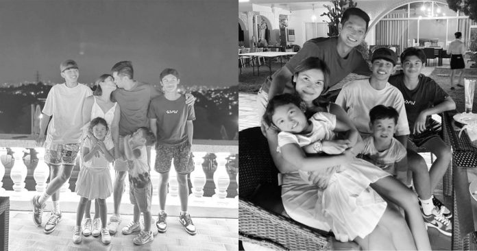 Couple Camille Prats and VJ Yambao and their kids. VJ YAMBAO INSTAGRAM PHOTO