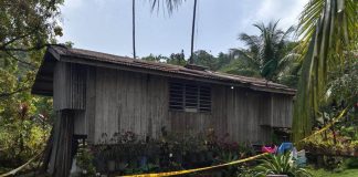 A couple was strafed by unidentified gunmen on Saturday, April 15, in their home in Toboso, Negros Occidental. TOBOSO MPS PHOTO