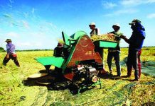 PH partners with Korea for local manufacturing of farm equipment The use of small stationary machine threshers commonly replaces manual threshing given the high labor requirements of manual threshing, according to the International Rice Research Institute. Stationary threshing is generally done in the field, or near the field. IRRI.ORG PHOTO