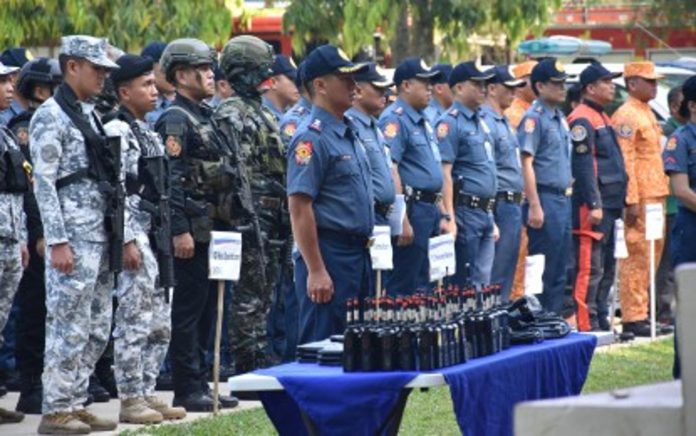 security personnel The Philippine National Police, other uniformed service units, and civilian emergency response teams will secure Panaad sa Negros Festival on April 17 to 23. A total of 680 were deployed by the Task Group Panaad Festival during a ceremonial send-off at the Negros Occidental Police Provincial Office grounds in Bacolod City on Saturday, April 15. NOCPPO PHOTO