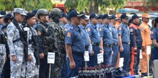 The Philippine National Police, other uniformed service units, and civilian emergency response teams will secure Panaad sa Negros Festival on April 17 to 23. A total of 680 personnel were deployed by the Task Group Panaad Festival during a ceremonial send-off at the Negros Occidental Police Provincial Office grounds in Bacolod City on Saturday, April 15. NOCPPO PHOTO