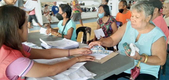 Over 3,000 indigent senior citizens received social pension in Pandan, Antique on Aprill 13. MAYOR'S OFFICE- PANDAN, ANTIQUE PHOTO