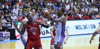 Rondae Hollis-Jefferson and TNT Tropang Giga look to finish off Justin Brownlee and two-time defending champions Barangay Ginebra San Miguel Kings in Game 6 of the 2022-2023 PBA Governors’ Cup finals tonight. PBA PHOTO