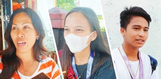 Michelle (left) , a mother of three learners, is in favor of moving the school break back to April and May. She worries that her children would get sick due to the extreme heat; (middle) First year college student Denna May Jardiolin from Pavia, Iloilo says the heat is unbearable now, adding that it affects her studies.; Grade 12 student Anthony Perlas (right) of Jaro National High School laments he cannot stand the heat during their classes. AJ PALCULLO/PN