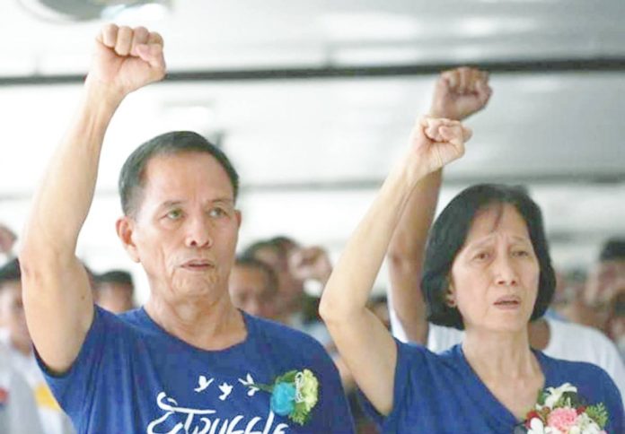 tiamzon Benito Tiamzon, 71, was the chairman of the Communist Party of the Philippines’ executive committee while wife Wilma, 70, was the party’s secretary general. INQUIRER PHOTO