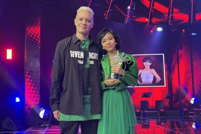 Bamboo_-_winner_resized Bamboo Mañalac and Shane Bernabe after winning 'The Voice Kids' Philippines season 5 on Sunday, May 21. SHIELA REYES/ABS-CBN NEWS PHOTO