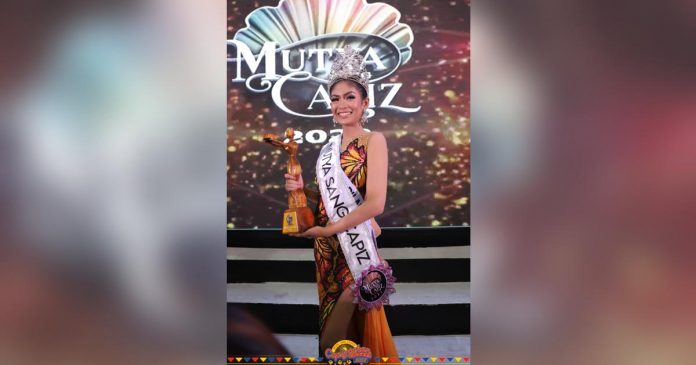 Mutya sang Capiz_superimposed Fervet Marie Shane Degala of Pilar town is Mutya sang Capiz 2023. CAPIZ PGCG FACEBOOK PAGE