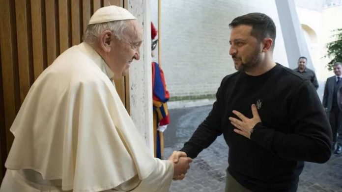 Pope Francis and Ukrainian President Volodymyr Zelensky Pope Francis and Ukrainian President Volodymyr Zelensky. EFE