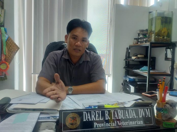 Tabuada_resized Iloilo Provincial Veterinary Office head Dr. Darel Tabuada says hog cholera is a highly contagious viral disease of domestic and wild swine but it is 100 percent preventable through vaccines. PN PHOTO