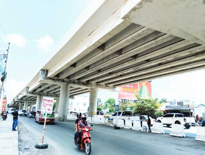 Ungka flyover Repairing the flyover in Barangay Ungka II, Pavia, Iloilo will cost at least P250 million. The repair will also take nearly a year to complete, according to the third-party consulting firm tapped to conduct a geotechnical investigation on the defective structure. PN PHOTO