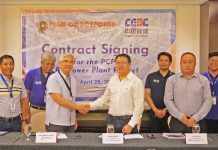 PCPC Power Plant gives green light for Iloilo solar farm In photo (from L-R): Sealing the solar farm deal are the PCPC and NEPC officials PCPC Chief Operating Officer Winifredo Pangilinan; PCPC Senior Vice President, Technical Advisor Edwin Ladignon; PCPC President and CEO Nicandro Fucoy; NEPC Power Construction Corp. President Jiang Zhimin; PCPC Vice President for Business Development and Market Operations Alfie Miras; NEPC Project Manager Yi Jingyou; and PCPC Assistant Manager for Business Development Kenneth Jorigue.