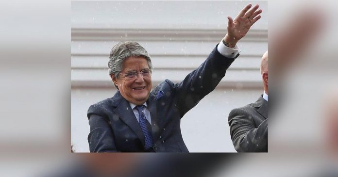 ecuador_superimposed Ecuador’s President Guillermo Lasso, facing impeachment, addresses supporters. EPA-EFE