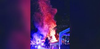 Fire hit four houses on Saturday night, May 13, in Barangay Handumanan, Bacolod City. YAERS HANDUMANAN VIA RADYO BANDERA NEGROS