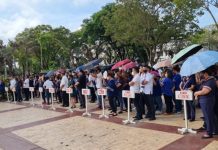 City gov’t suspends flag ceremonies until end of May The Iloilo City Government holds its flag-raising ceremony every Monday. PNA/CONTRIBUTED PHOTO
