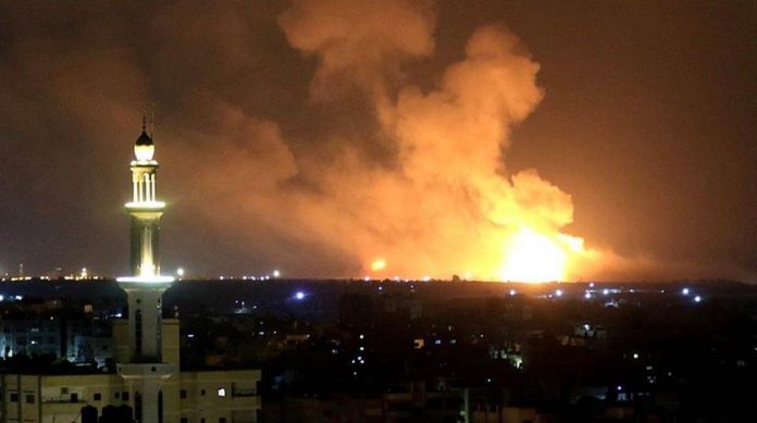 israel_resized Smoke and flames rise after Israeli warplanes launched airstrikes in Khan Yunis, Gaza. The strikes were the deadliest since three days of fighting between Israel and Islamic Jihad in August 2022. GETTY IMAGES