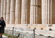 Greece recovers hundreds of stolen artefacts Lina Mendoni, Greek Minister of Culture and Sports. Photo courtesy of Reuters/Michael Varaklas