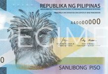 The Bangko Sentral ng Pilipinas hopes that the design of the 1000-Piso polymer banknote will remind Filipinos of the importance of environmental preservation and the need to ensure a sustainable future for all. BSP PHOTO