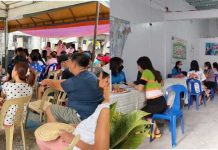 SSS encourages informal sector workers in Bulacan to get social security coverage SSS Professional Sector Department Head Carlo C. Villacorta (left photo) shares the value of SSS membership to residents of Villa Española in San Jose Del Monte, Bulacan, while several employees from the SSS Professional Sector Department (right photo) handle the inquiries and transactions of the community's residents.