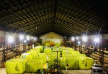 1K NegOcc families move to safety The People's Pagbana-ag Activity Center serves as one of the evacuation centers in Hinoba-an town. At least 1,000 families in Negros Occidental were pre-emptively evacuated over the weekend. MAYOR DAPH V. RELIQUIAS FACEBOOK PHOTO