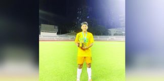 “I am grateful to be recruited by Far Eastern University and become a UAAP champion in my rookie year,” says footballer Rustel Justin Buenafe, a native of San Jose, Antique. FACEBOOK PHOTO