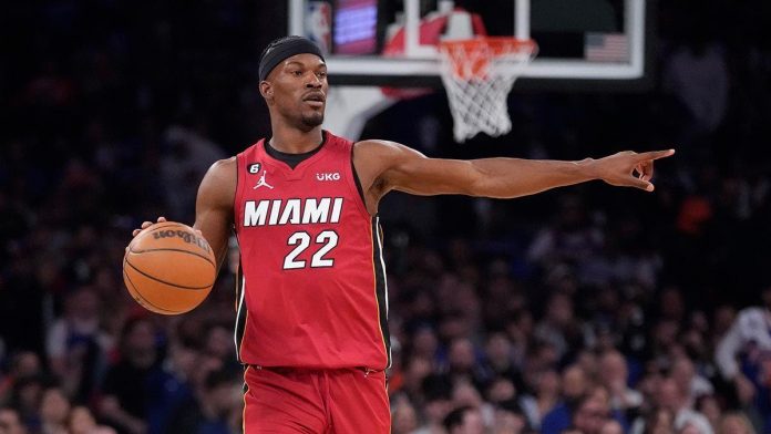 “We’re just playing great basketball,” says Miami Heat’s Jimmy Butler who scored 25 points and 11 rebounds in the Heat’s 108-101 victory over the New York Knicks. AP