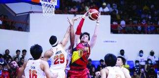 Rodney Brondial had a solid outing to lead San Miguel Beermen past NorthPort Batang Pier. PBA PHOTO