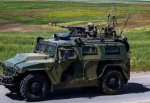 Suspected Islamic State chief killed in Syria A soldier mans a machine gun mounted on an army vehicle during a Turkish and Russian military patrol in Syria. AFP