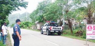 The municipality of Hamtic is the first to log confirmed cases of African Swine Fever (ASF) in Antique. Photos show an ASF control checkpoint in Barangay Banawon led by the local government unit, Provincial Veterinary Office and Hamtic police station. HAMTIC PNP PHOTO