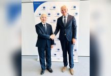 DTI, European Investment Bank discuss potential projects in PH Trade Secretary Alfredo Pascual (left) met with EIB vice president Kris Peeters in Brussels, Belgium on June 26. They discussed the potential collaboration in the Philippines, especially for the EIB to finance green transition projects in the Philippines. DTI PHOTO