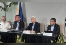 (From left) Department of Trade and Industry’s (DTI) Assistant Secretary Glenn Peñaranda, Undersecretary Ceferino Rodolfo, Secretary Alfredo Pascual, and Assistant Secretary Allan Gepty in a press conference in Makati City on Friday, June 2. DTI established a dashboard to monitor unwarranted surge in imports amid the implementation of the Regional Comprehensive Economic Partnership. PNA PHOTO BY KRIS CRISMUNDO