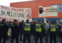Australia bans Nazi symbols Melbourne has seen neo-Nazi protests, and counter protests, in recent times. GETTY IMAGES