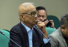Former Senator Rodolfo Biazon attends a Senate inquiry on the need for Senate’s concurrence on withdrawal/termination from treaties on Feb. 20, 2020. INQUIRER.net file photo /CATHY MIRANDA